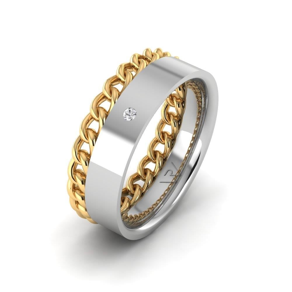 Alliances avec pierres femme Devotiondazzle Or Blanc et Jaune Oxyde de Zirconium