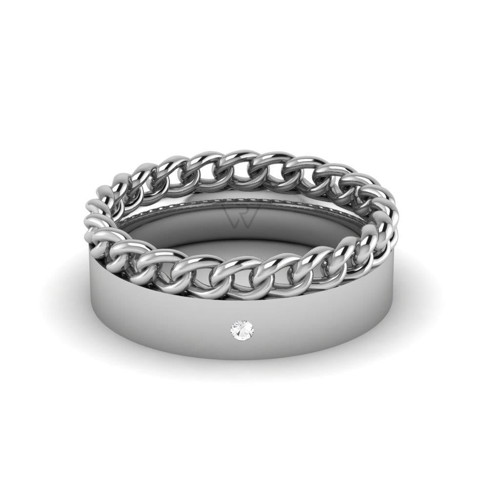 Alliances avec pierres femme Devotiondazzle Or Blanc Oxyde de Zirconium