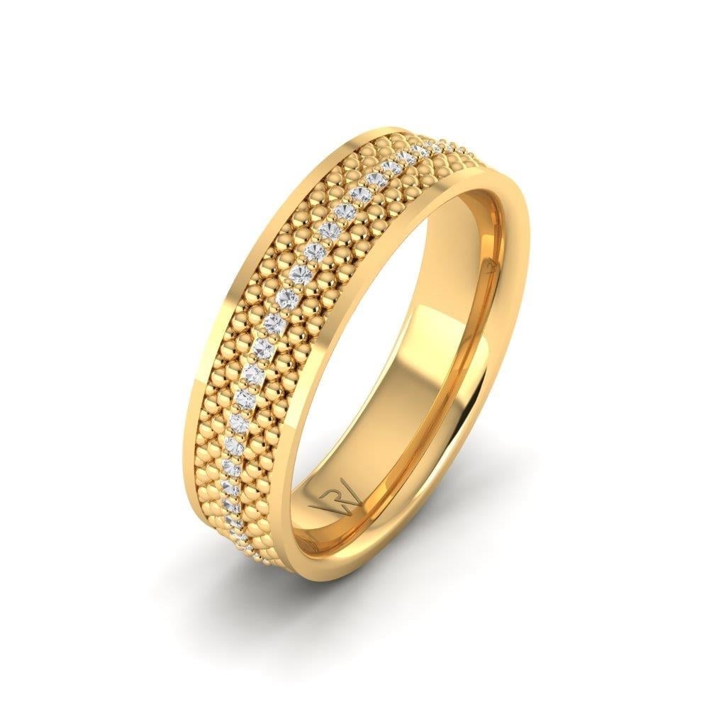 Alliances avec pierres femme Dreamance Or Jaune Oxyde de Zirconium