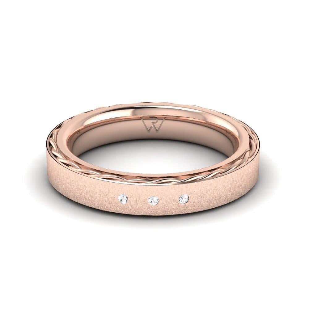 Alliances avec pierres femme DreamCirclet Or Rose Oxyde de Zirconium