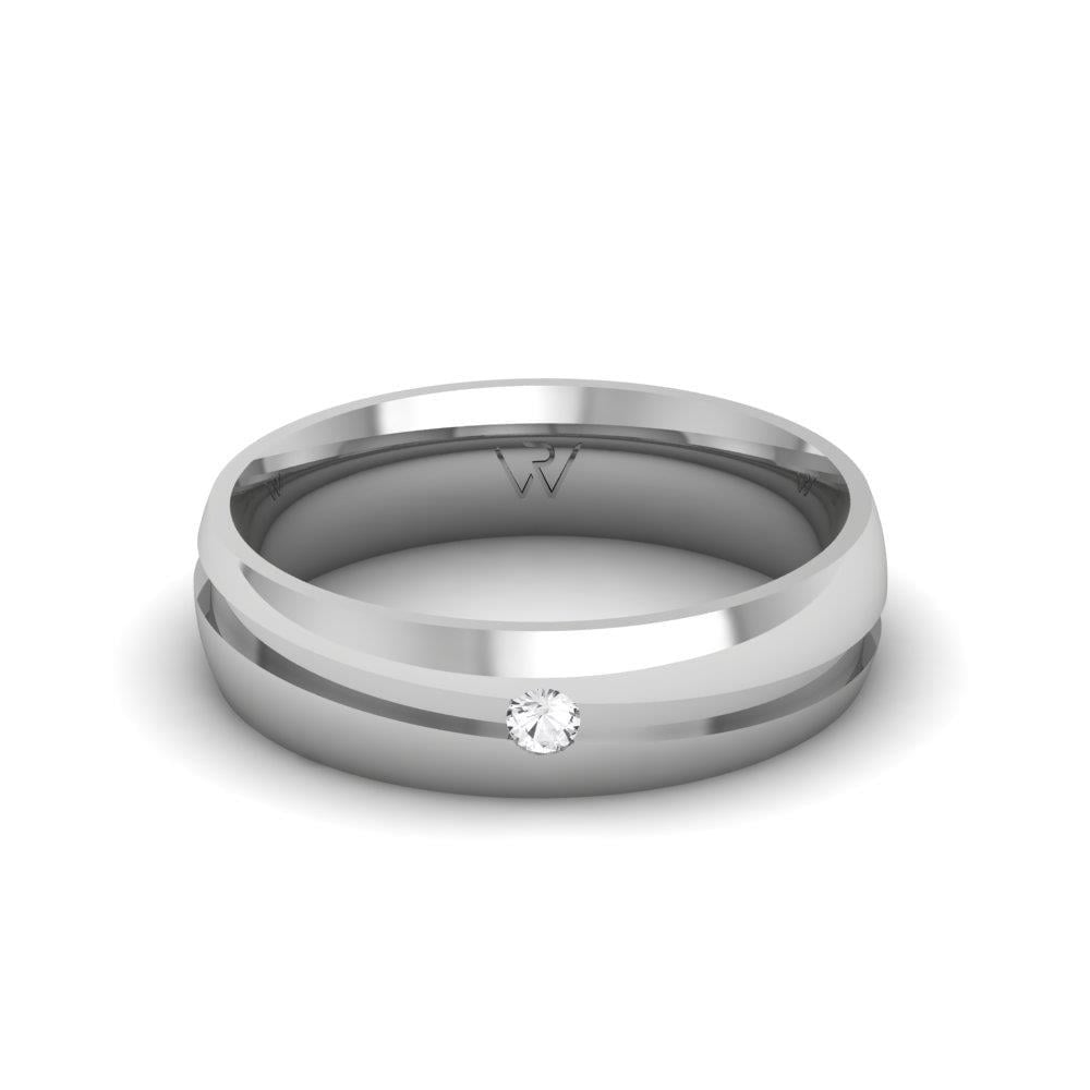 Alliances avec pierres femme DreamPromise Or Blanc Oxyde de Zirconium