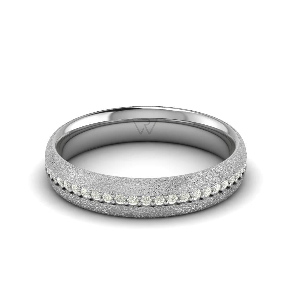 Alliances avec pierres femme Dreamspire Or Blanc Oxyde de Zirconium