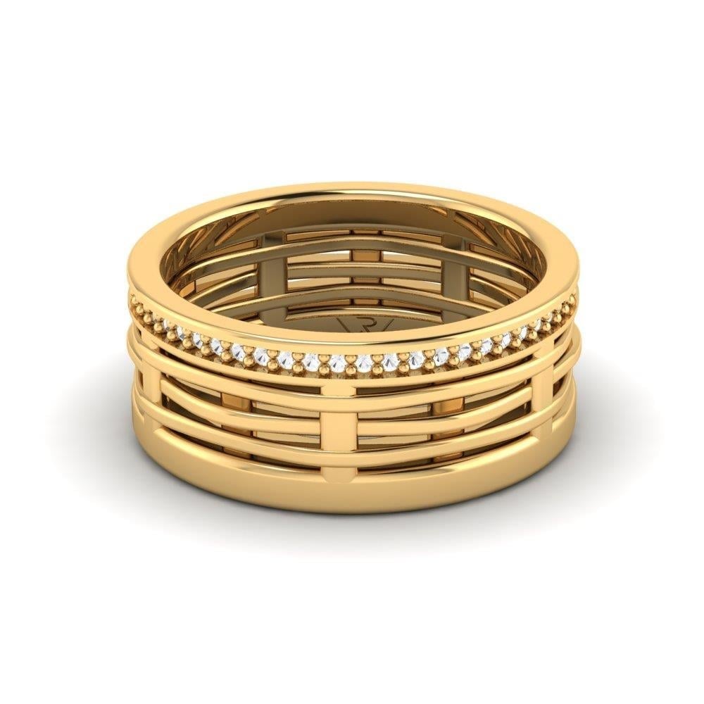 Alliances avec pierres femme Elisabeth Or Jaune
