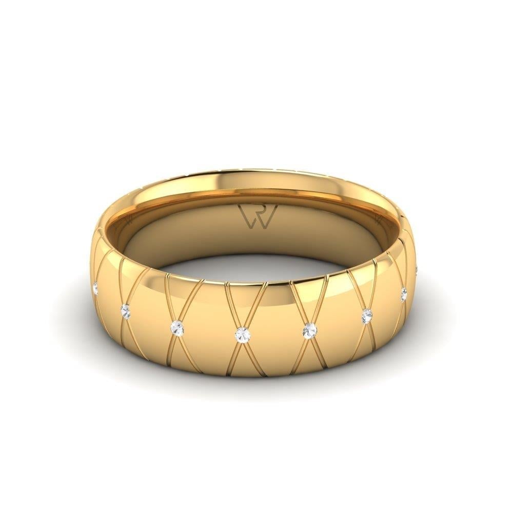 Alliances avec pierres femme Embracea Or Jaune Oxyde de Zirconium