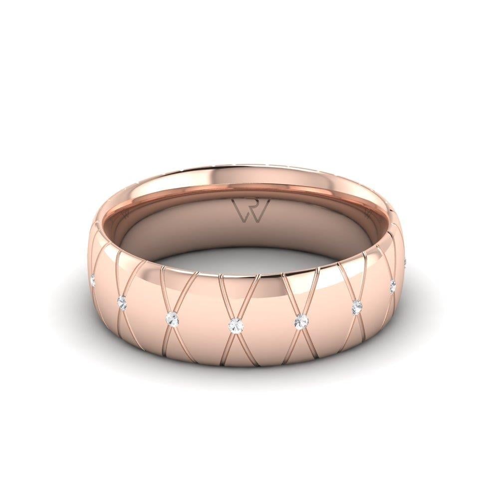 Alliances avec pierres femme Embracea Or Rose Oxyde de Zirconium