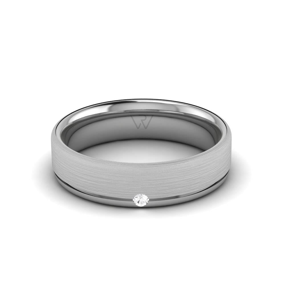 Alliances avec pierres femme Enchantla Or Blanc Oxyde de Zirconium
