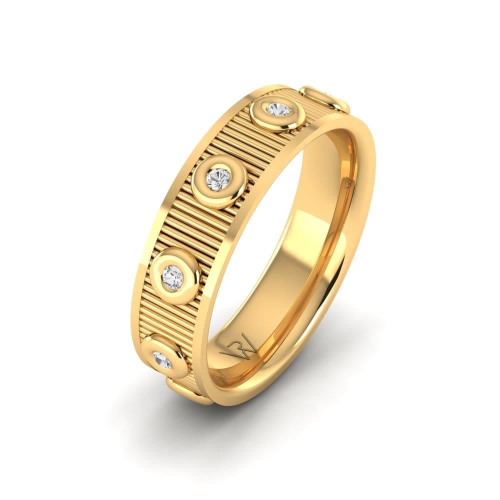 Alliances avec pierres femme Endlessio Or Jaune Oxyde de Zirconium