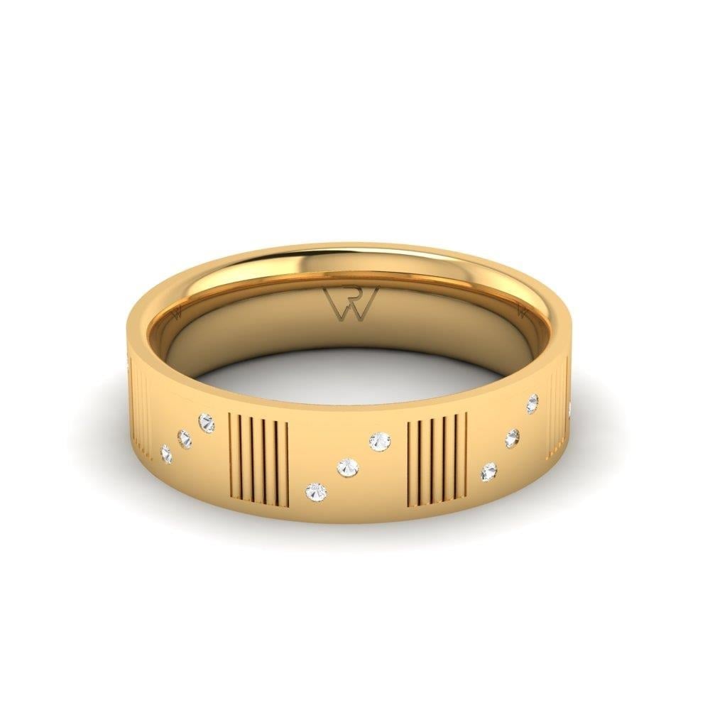 Alliances avec pierres femme Endura Or Jaune Oxyde de Zirconium