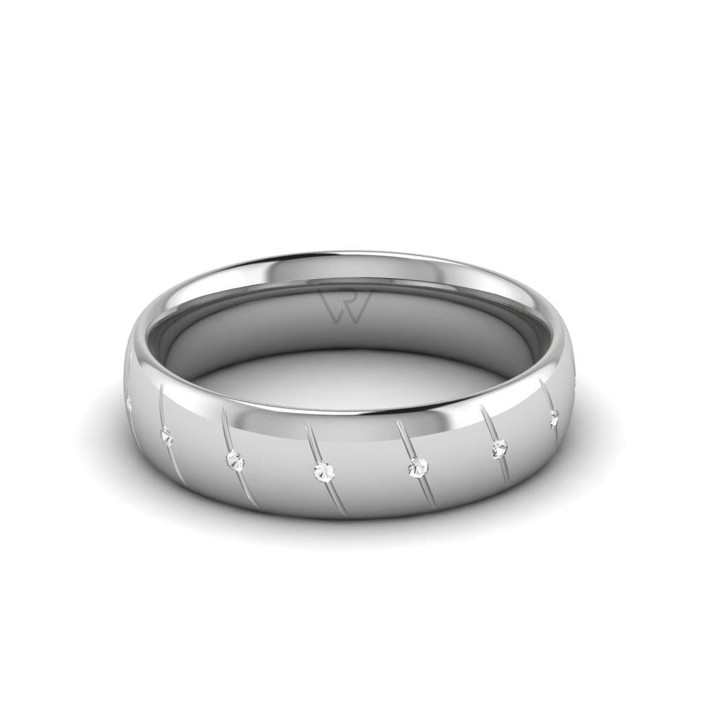 Alliances avec pierres femme Enkindla Or Blanc Oxyde de Zirconium