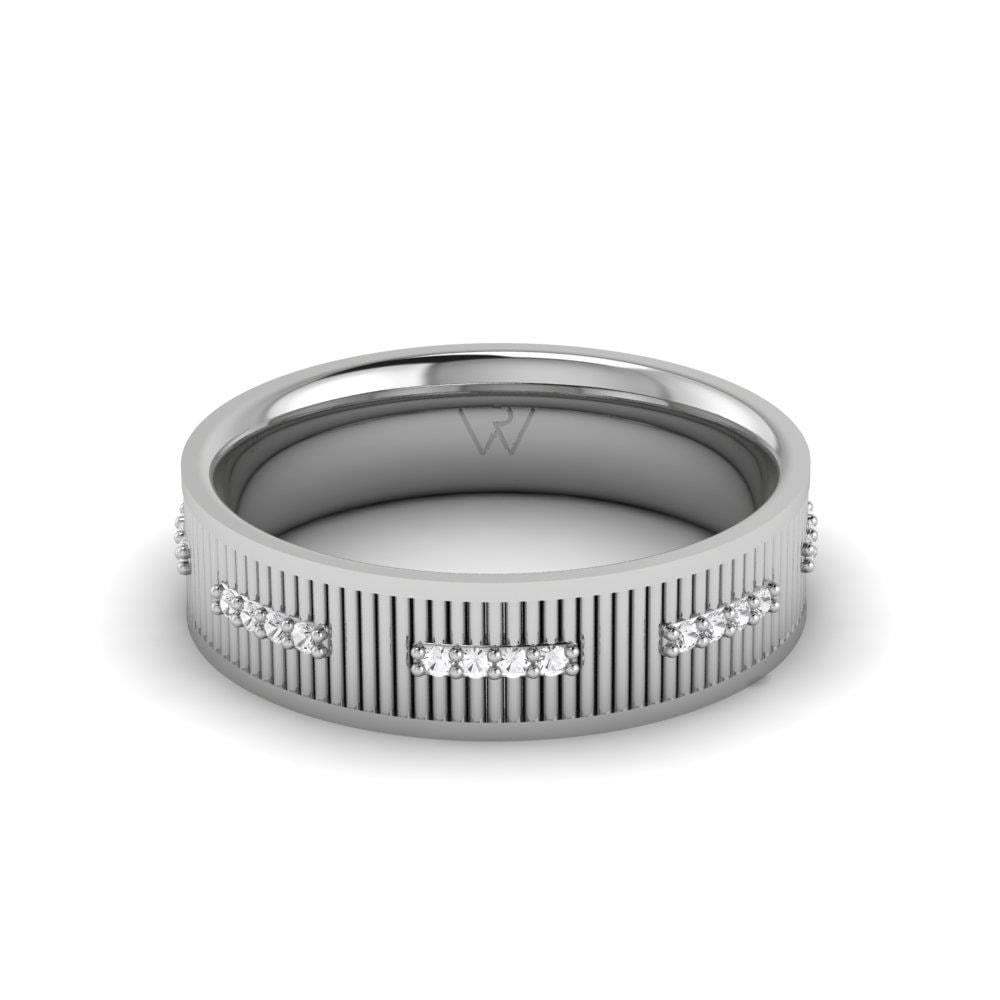 Alliances avec pierres femme Eternique Or Blanc Oxyde de Zirconium