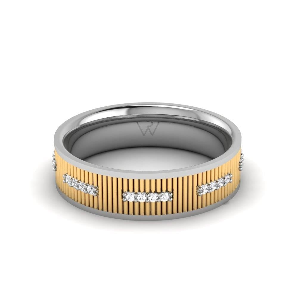 Alliances avec pierres femme Eternique Or Blanc et Jaune Oxyde de Zirconium
