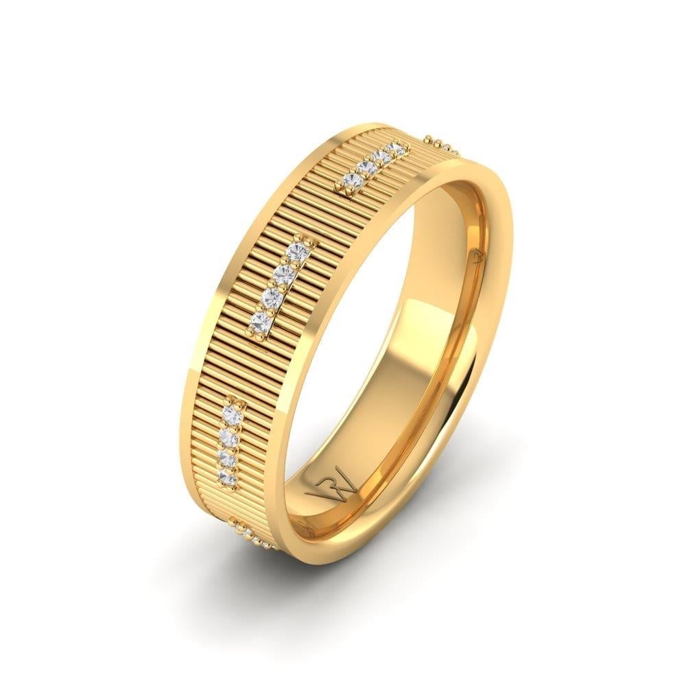 Alliances avec pierres femme Eternique Or Jaune Oxyde de Zirconium