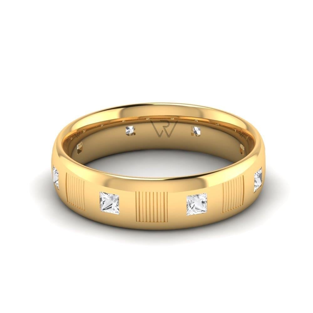 Alliances avec pierres femme EverLasting Or Jaune Oxyde de Zirconium