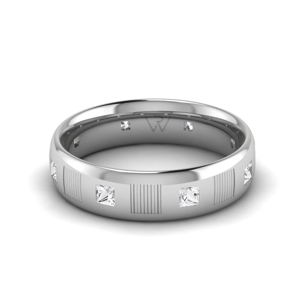Alliances avec pierres femme EverLasting Or Blanc Oxyde de Zirconium
