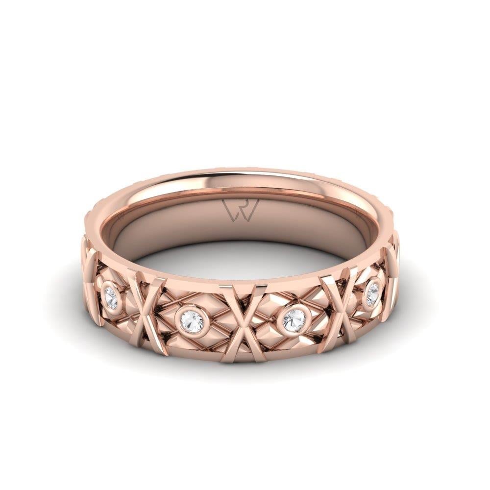 Alliances avec pierres femme Forevera Or Rose Oxyde de Zirconium