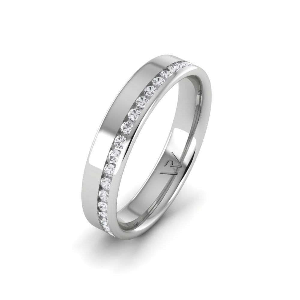 Alliances avec pierres femme ForeverTwist Or Blanc Oxyde de Zirconium