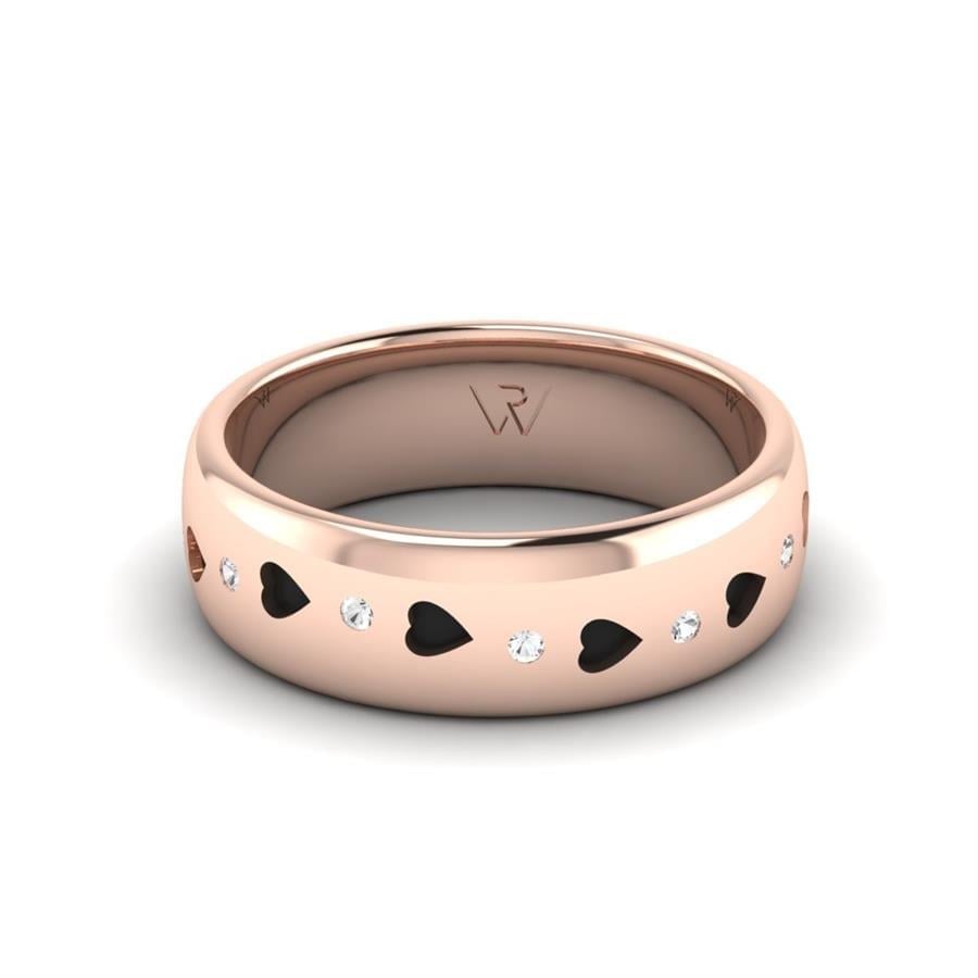 Alliances avec pierres femme Glamorous Light Or Rose