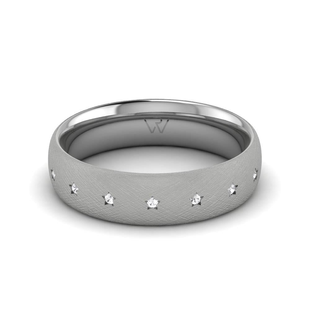 Alliances avec pierres femme Glitzar Or Blanc Oxyde de Zirconium