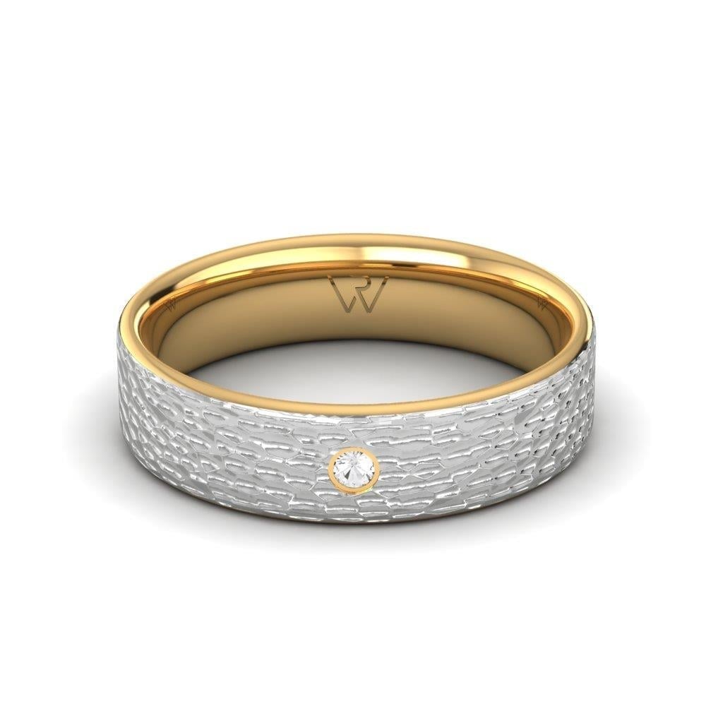 Alliances avec pierres femme Harmonyhalo Or Blanc et Jaune Oxyde de Zirconium
