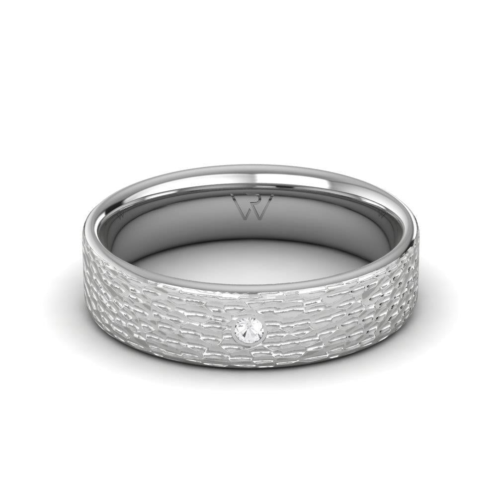 Alliances avec pierres femme Harmonyhalo Or Blanc Oxyde de Zirconium