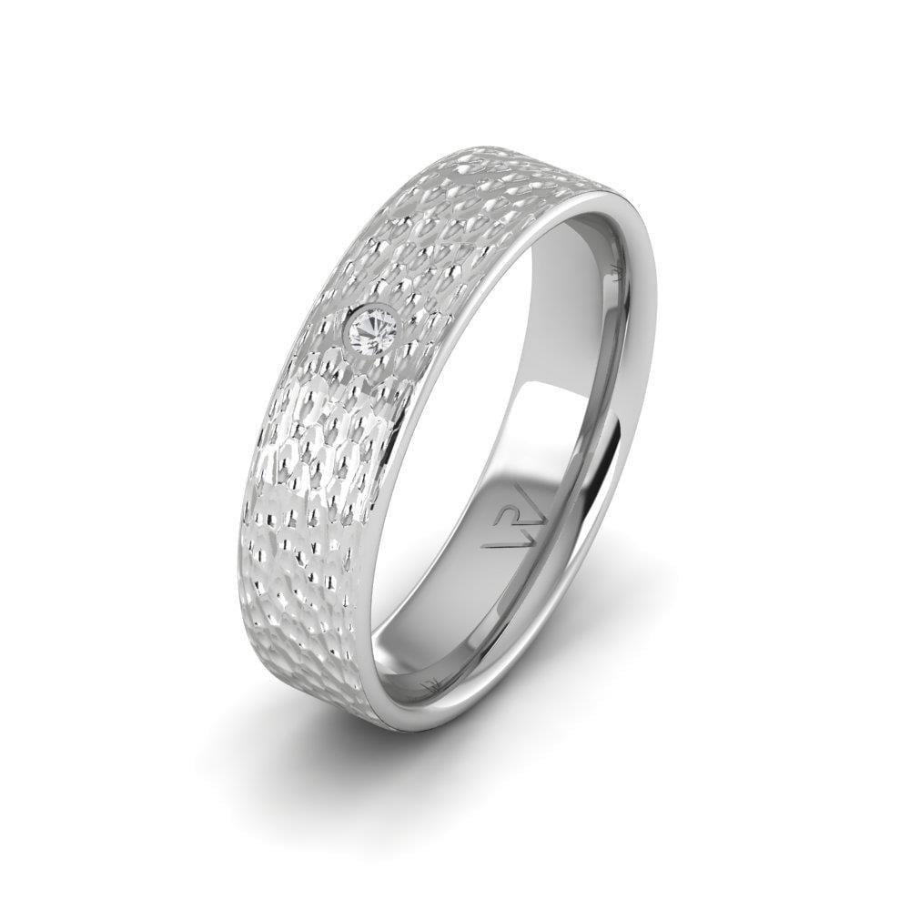 Alliances avec pierres femme Harmonyhalo Or Blanc Oxyde de Zirconium