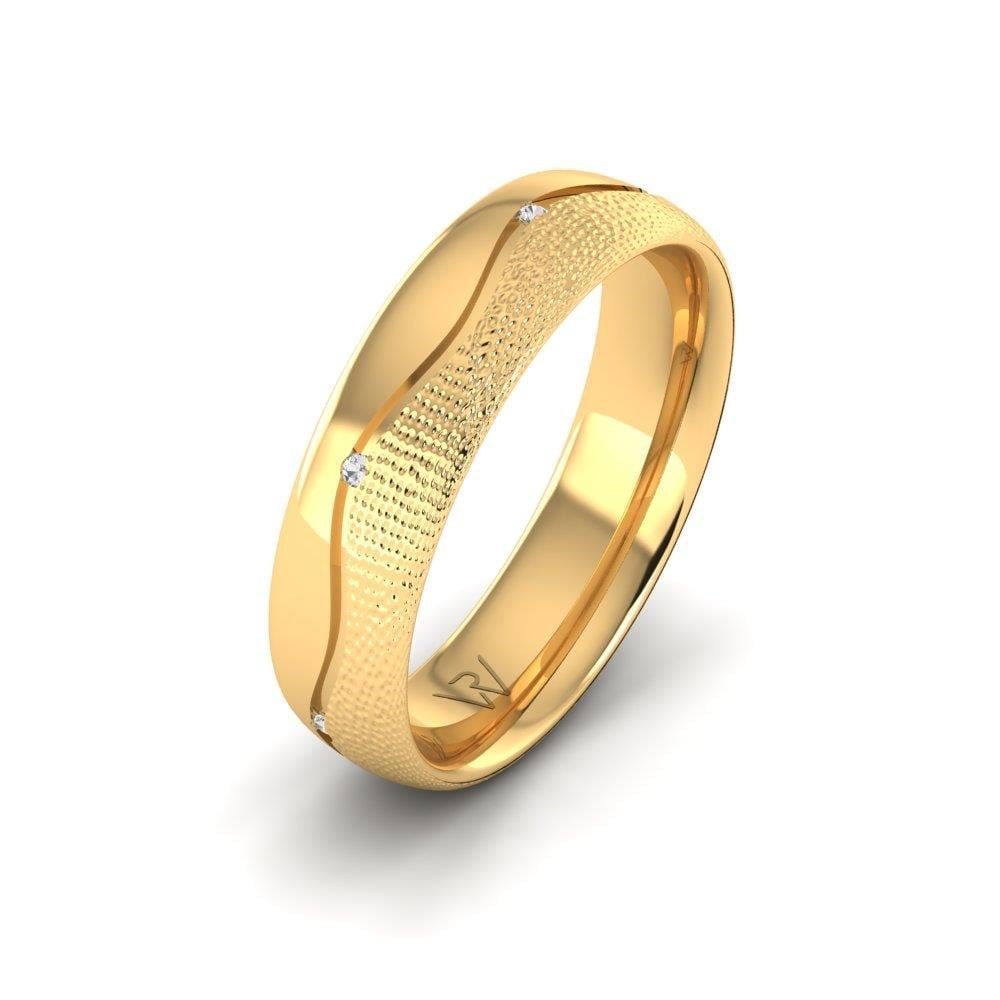 Alliances avec pierres femme HarmonyShimmer Or Jaune Oxyde de Zirconium