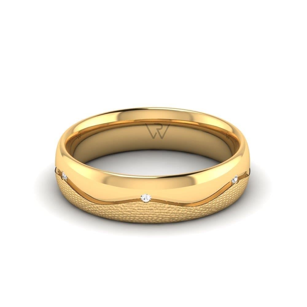 Alliances avec pierres femme HarmonyShimmer Or Jaune Oxyde de Zirconium
