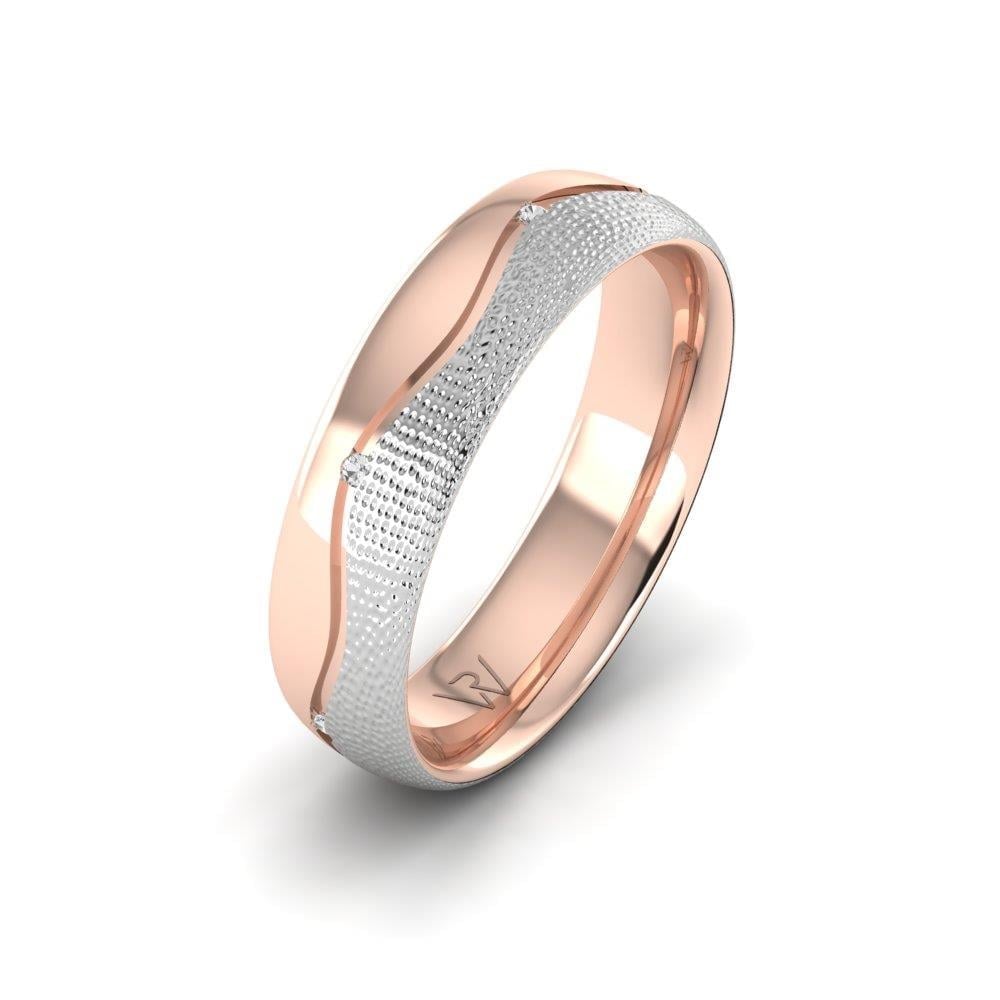 Alliances avec pierres femme HarmonyShimmer Or Blanc et Rose Oxyde de Zirconium