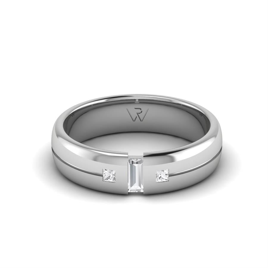 Alliances avec pierres femme Hieno Or Blanc