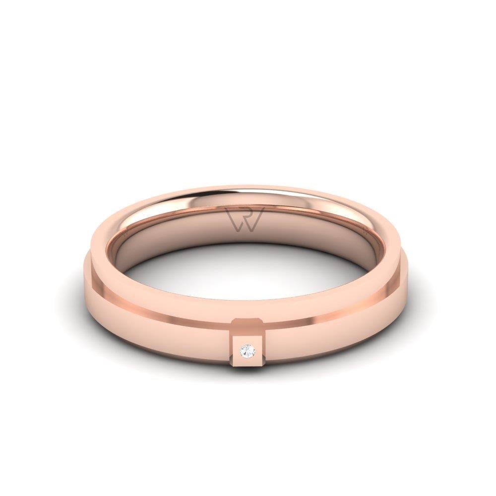 Alliances avec pierres femme Infinityra Or Rose Oxyde de Zirconium