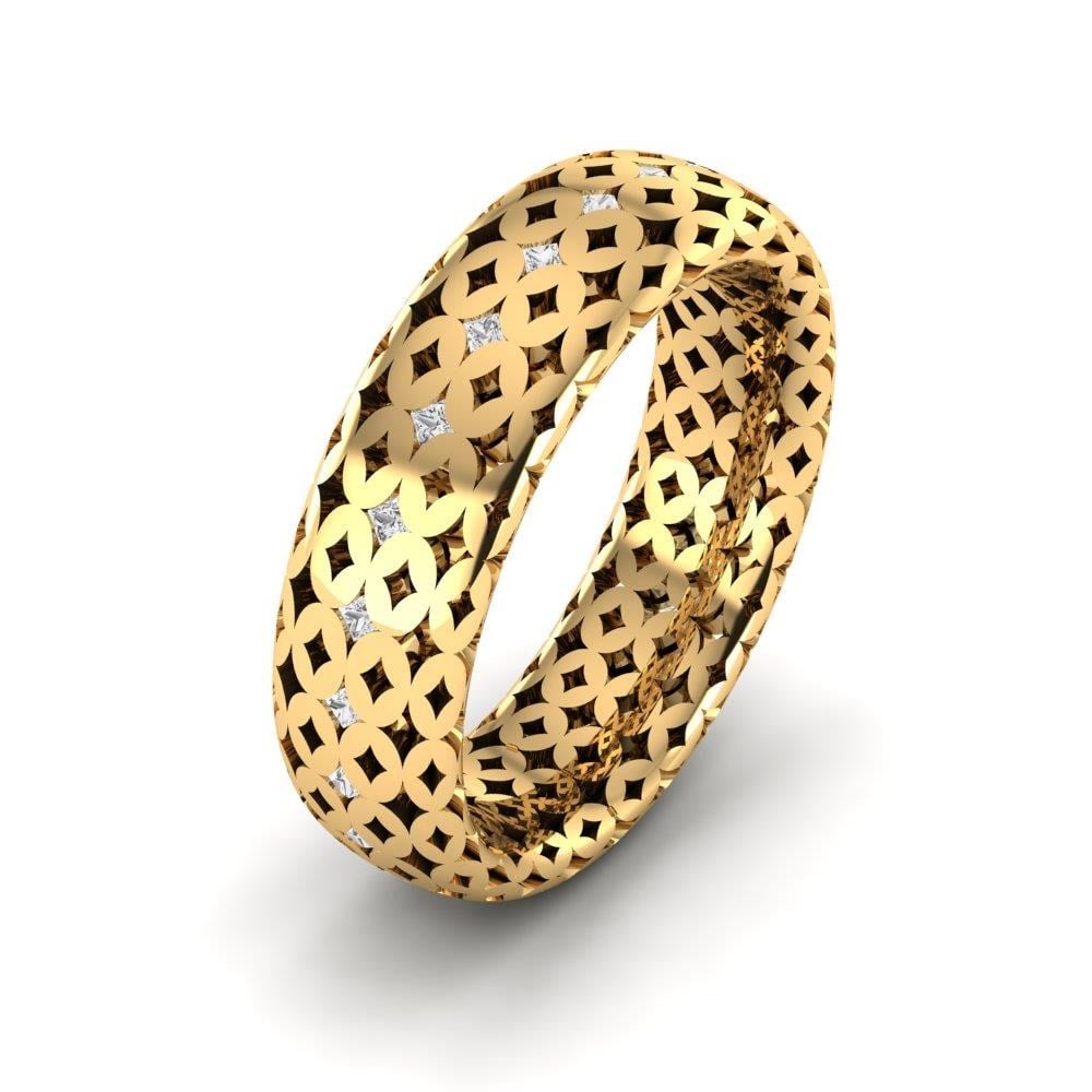 Alliances avec pierres femme Joy Grove Or Jaune Oxyde de Zirconium