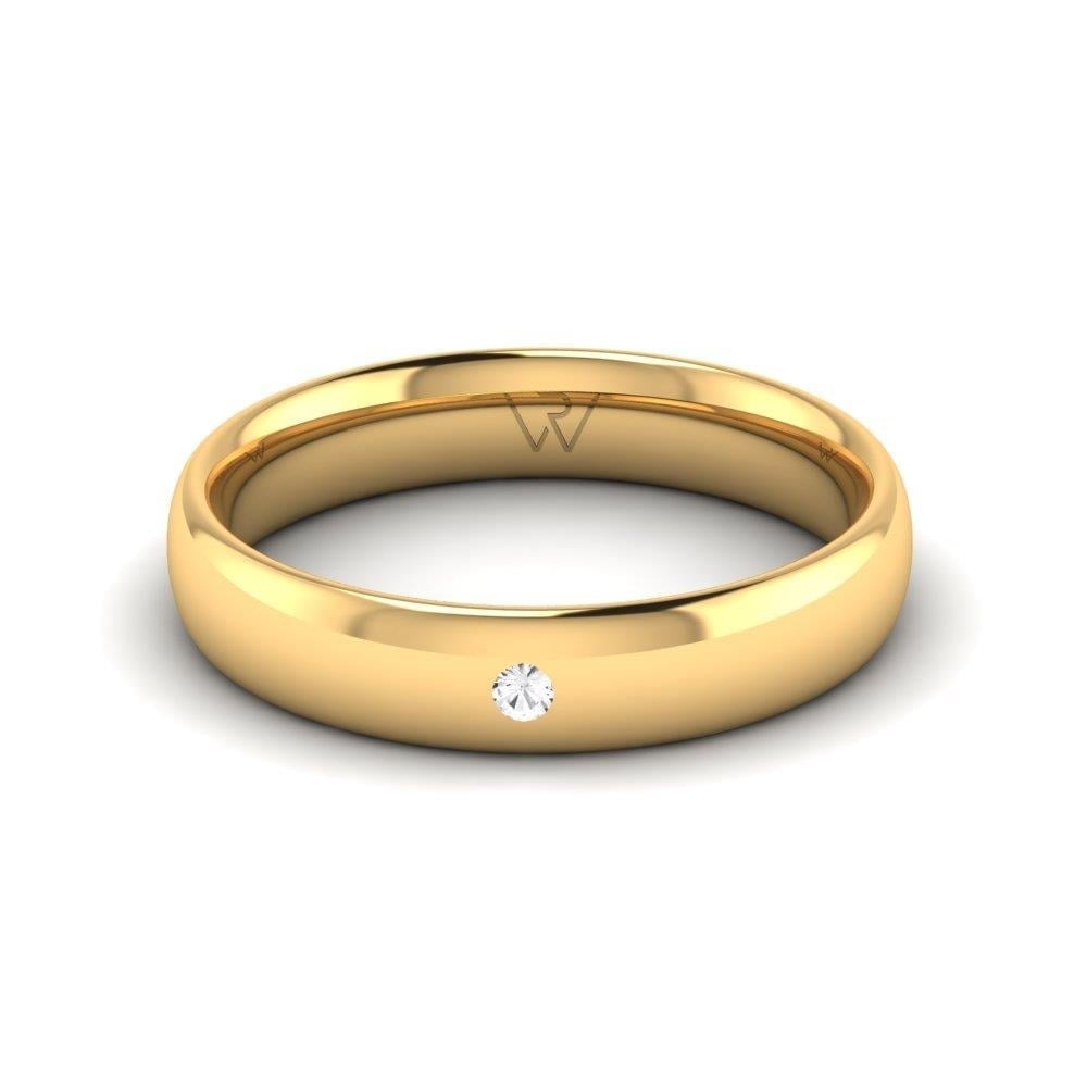 Alliances avec pierres femme JoyfulBands Or Jaune Oxyde de Zirconium
