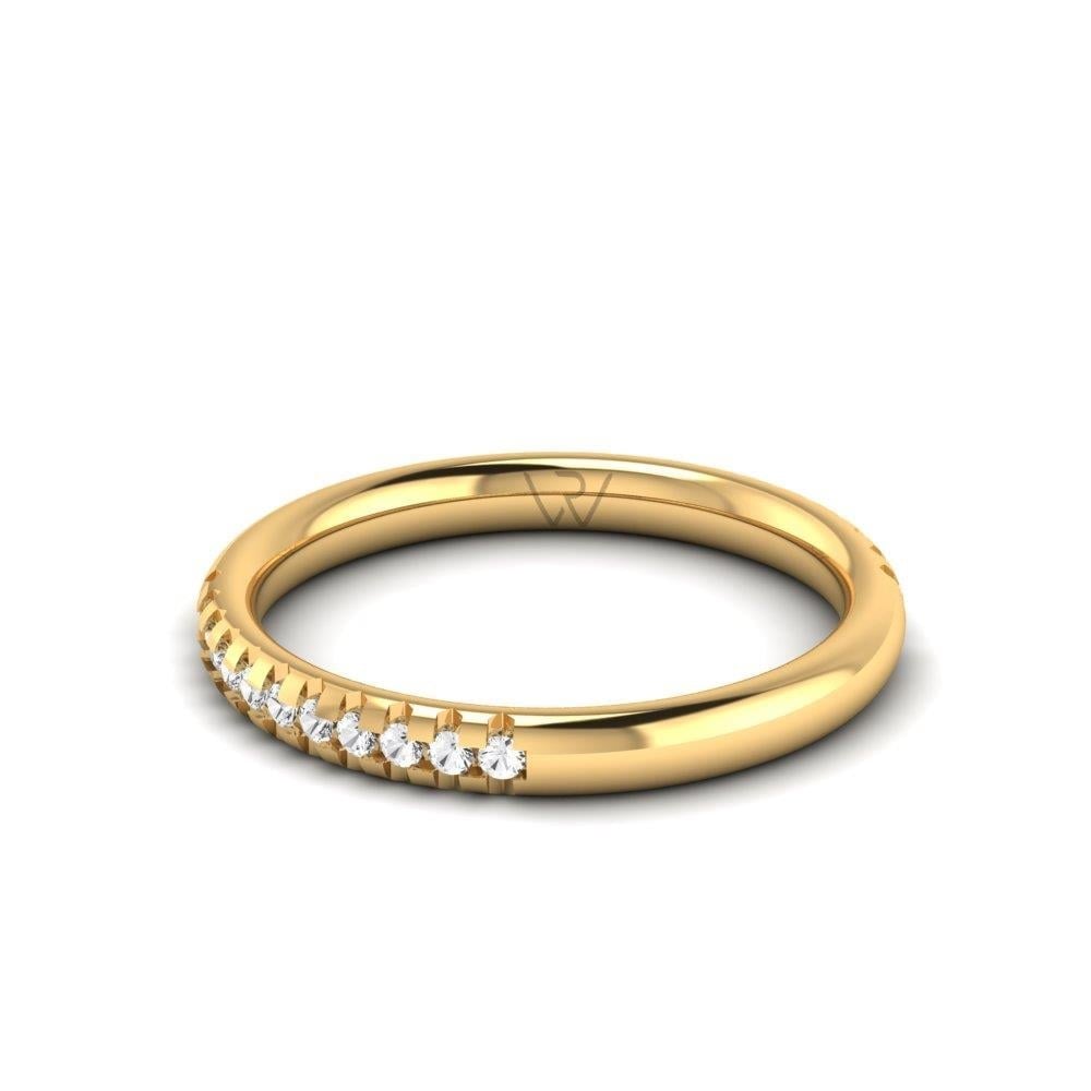 Alliances avec pierres femme Joyfulbloom Or Jaune Oxyde de Zirconium