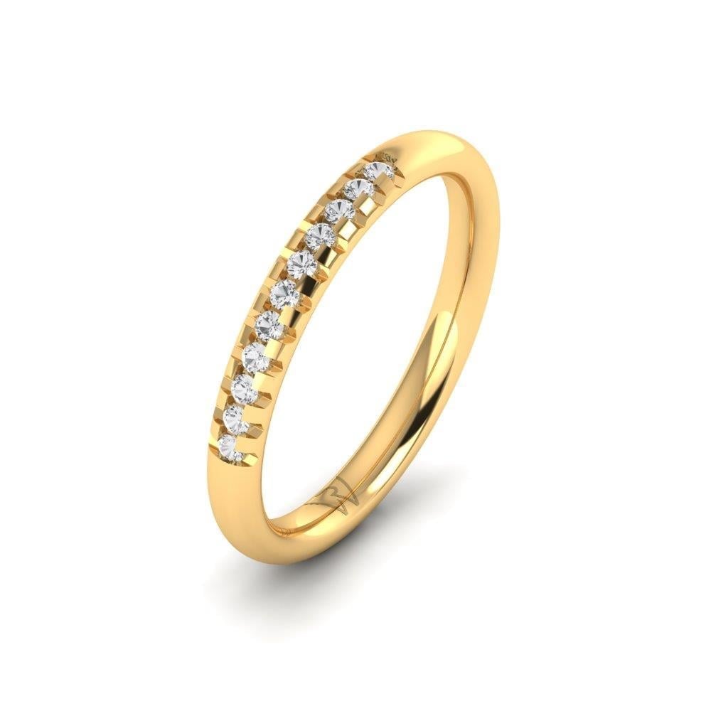 Alliances avec pierres femme Joyfulbloom Or Jaune Oxyde de Zirconium