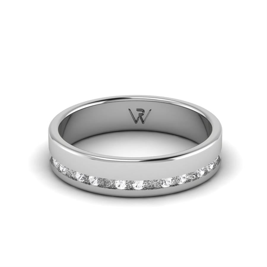 Alliances Avec Pierres Femme Jubilant Or Blanc