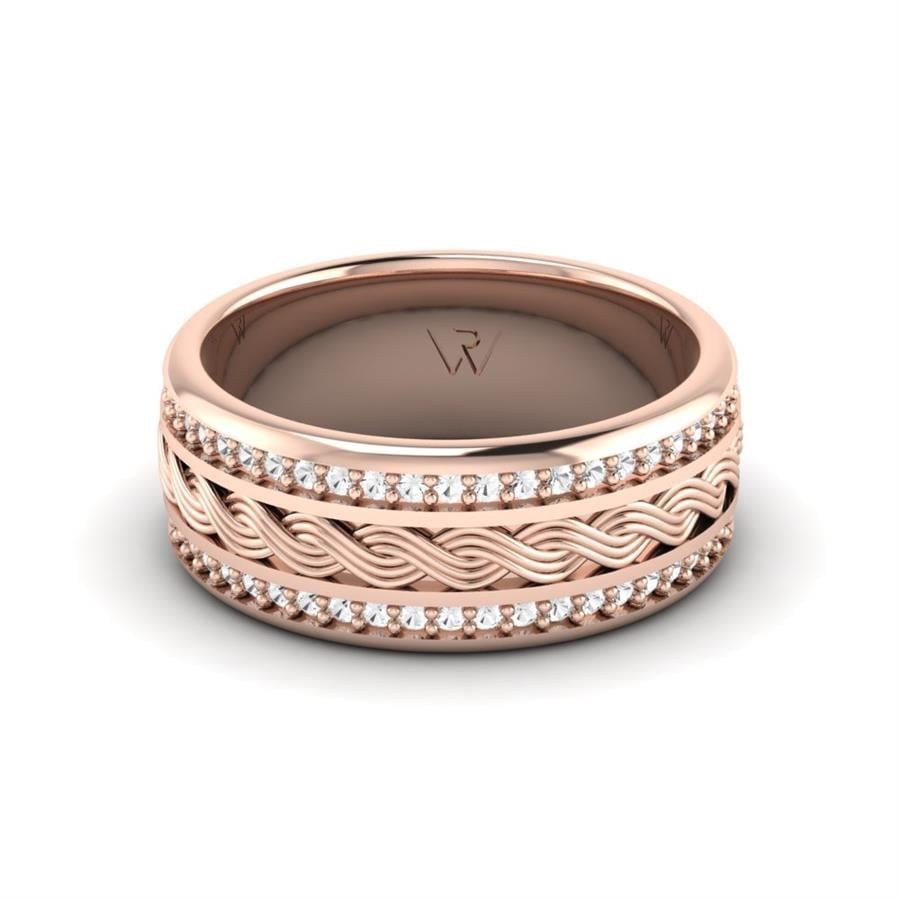 Alliances Avec Pierres Femme Lavendi Or Rose
