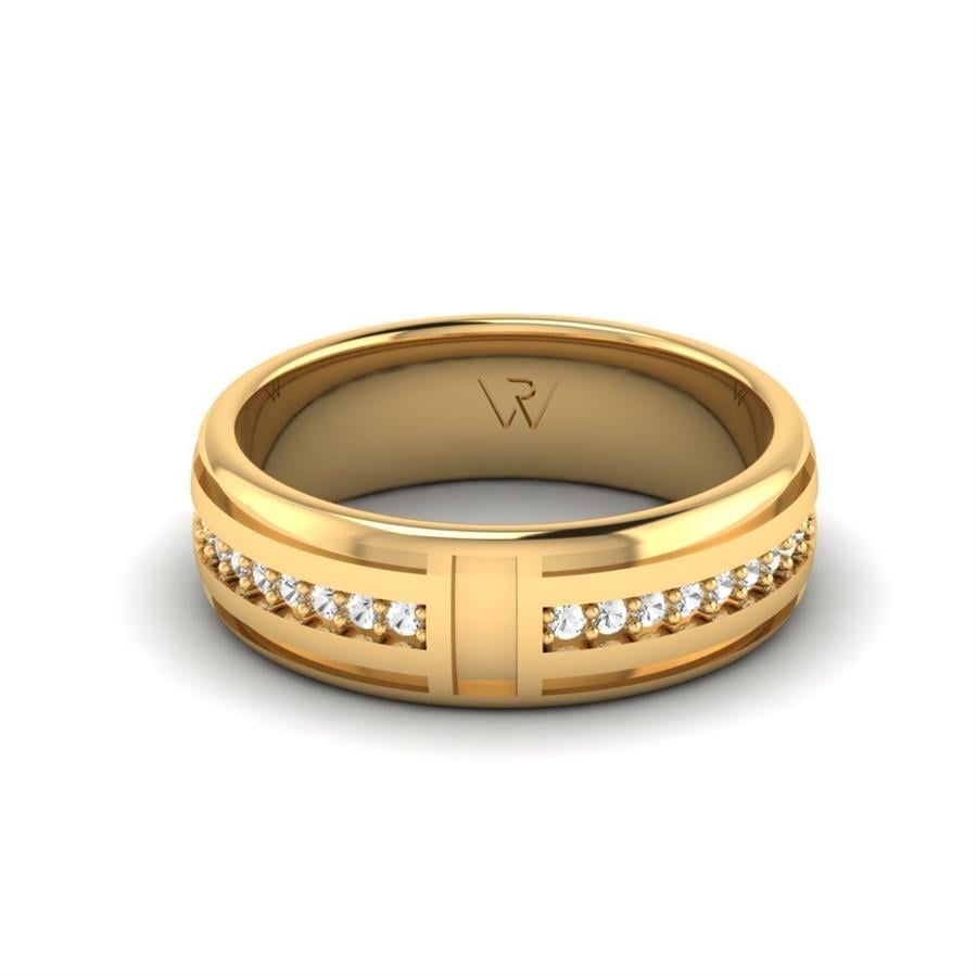 Alliances avec pierres femme Liam Or Jaune