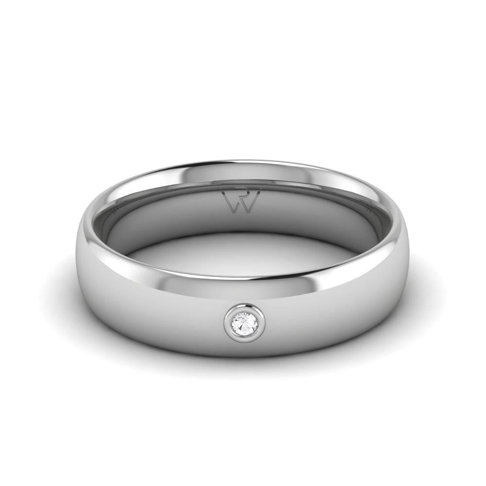 Alliances avec pierres femme LoveCircle Or Blanc Oxyde de Zirconium