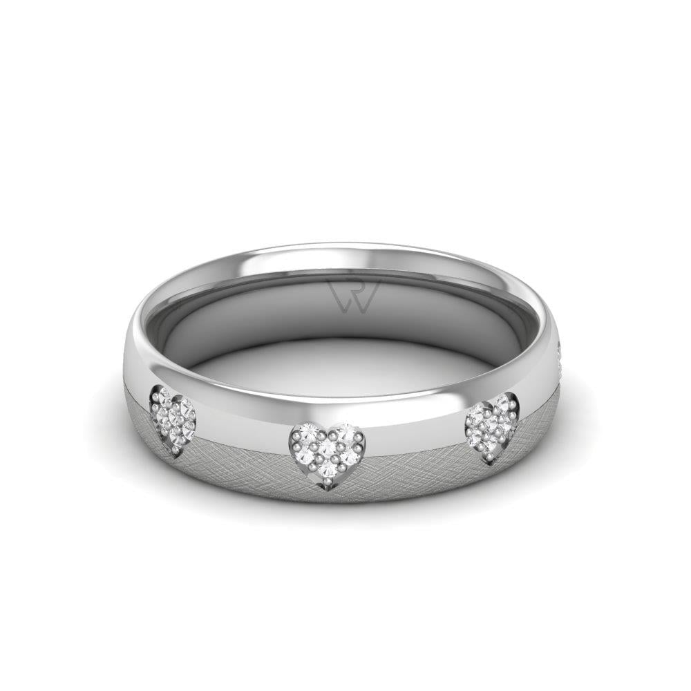 Alliances avec pierres femme Lovelica Or Blanc Oxyde de Zirconium