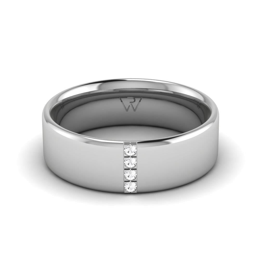 Alliances avec pierres femme LoveLink Or Blanc Oxyde de Zirconium
