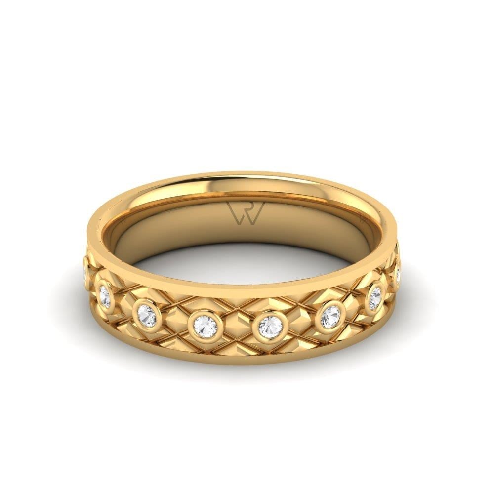 Alliances avec pierres femme Lovelustre Or Jaune Oxyde de Zirconium