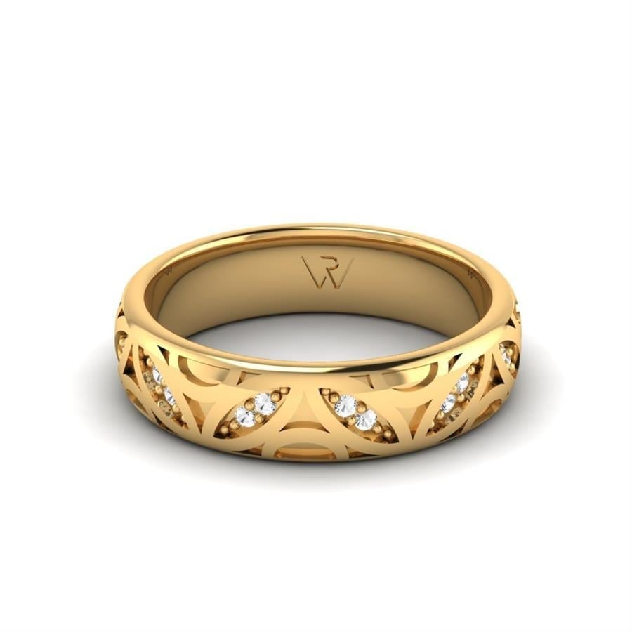 Alliances avec pierres femme Mila Or Jaune