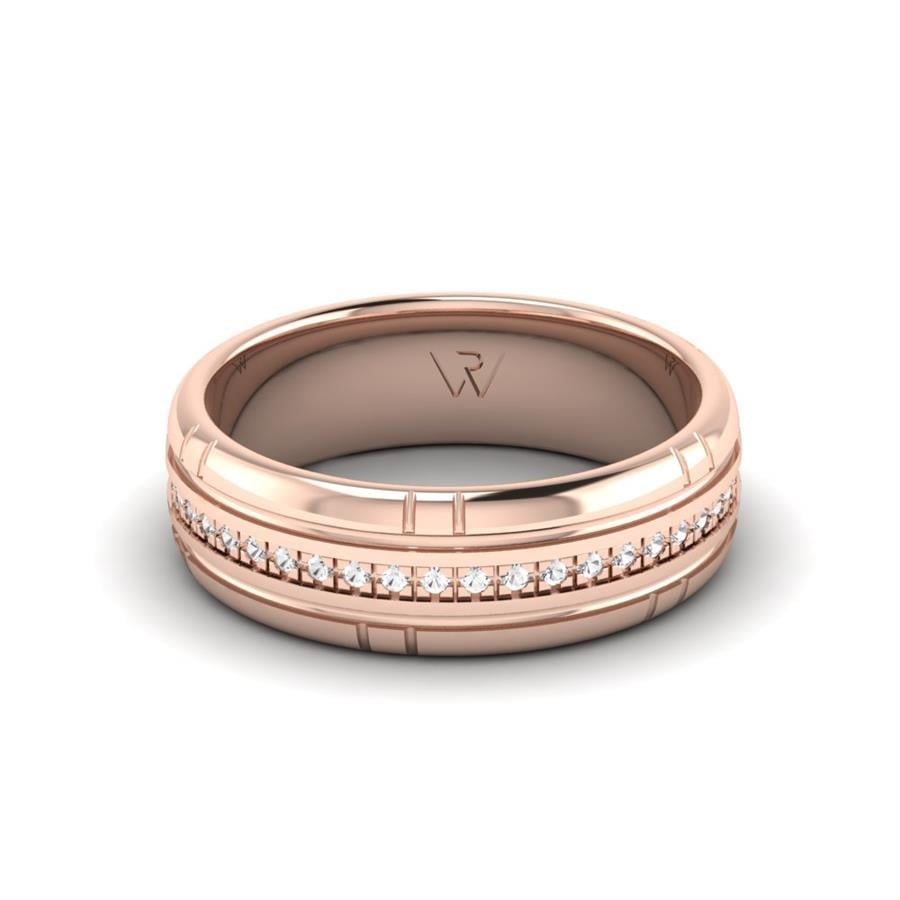 Alliances avec pierres femme Noble Paradise Or Rose