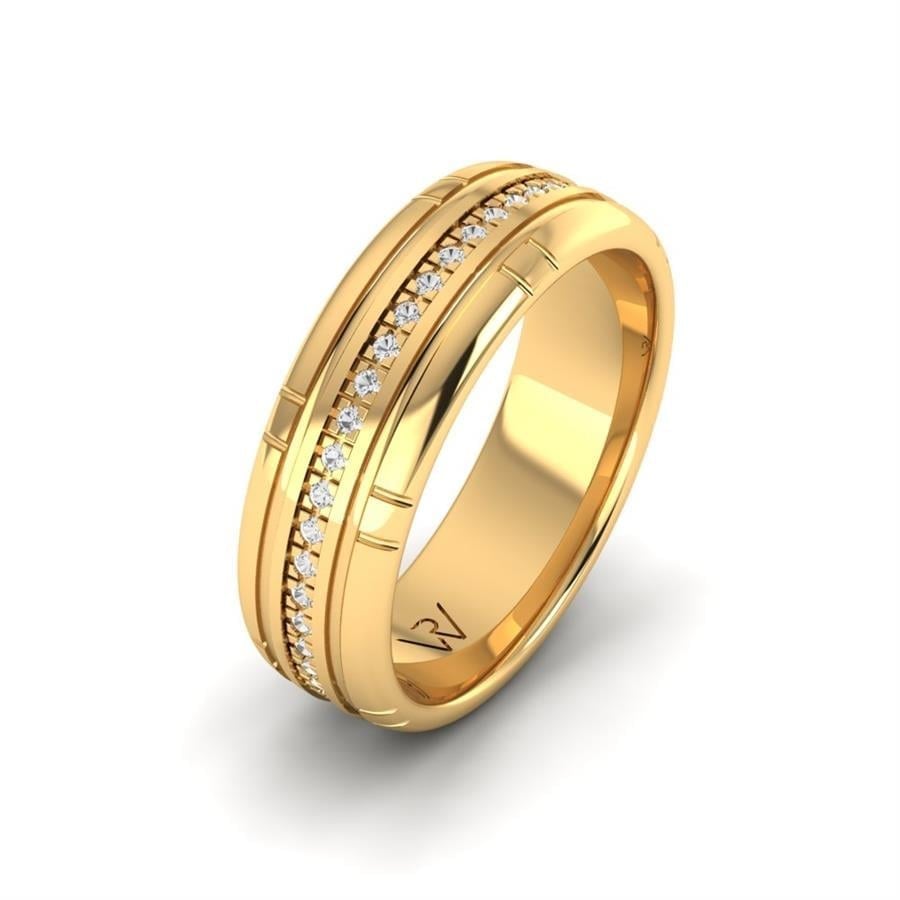 Alliances avec pierres femme Noble Paradise Or Jaune