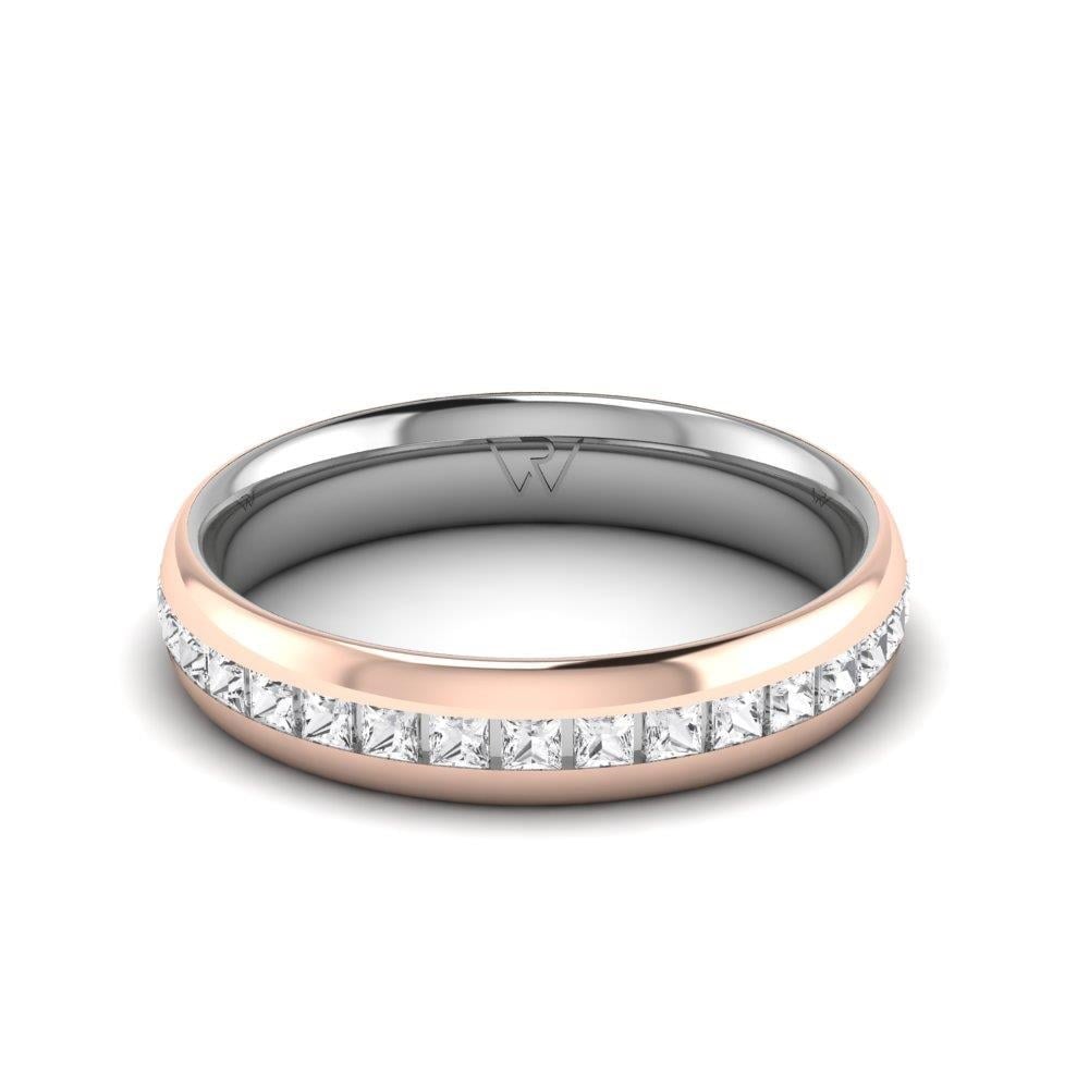 Alliances avec pierres femme PassionBond Or Blanc et Rose Oxyde de Zirconium