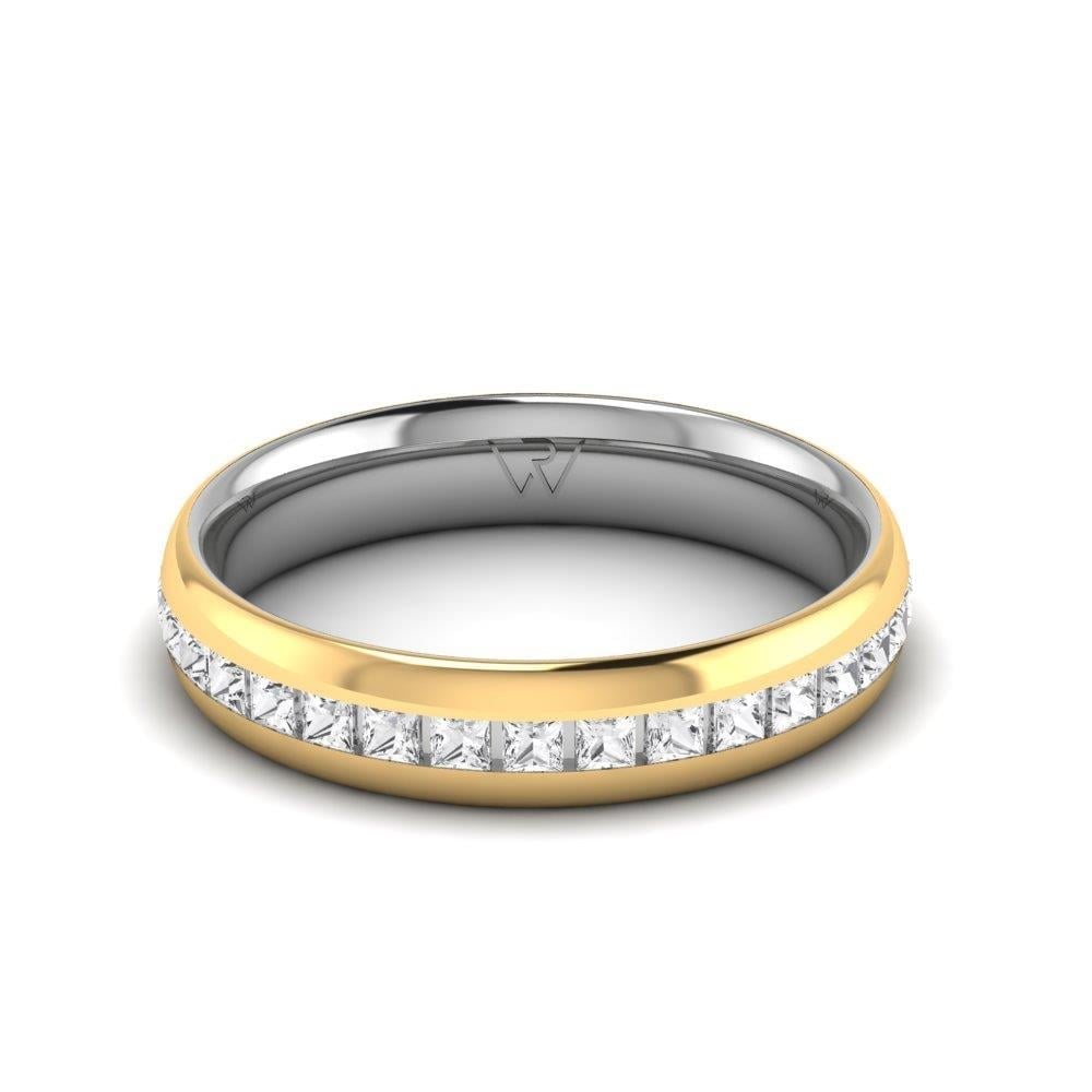 Alliances avec pierres femme PassionBond Or Blanc et Jaune Oxyde de Zirconium