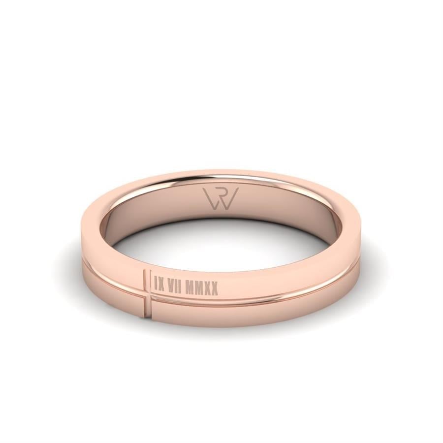 Alliances Avec Pierres Femme Petalix Or Rose