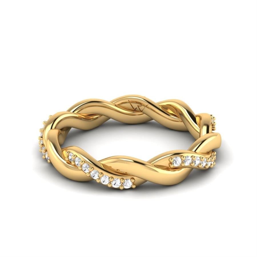 Alliances Avec Pierres Femme Promesse Or Jaune