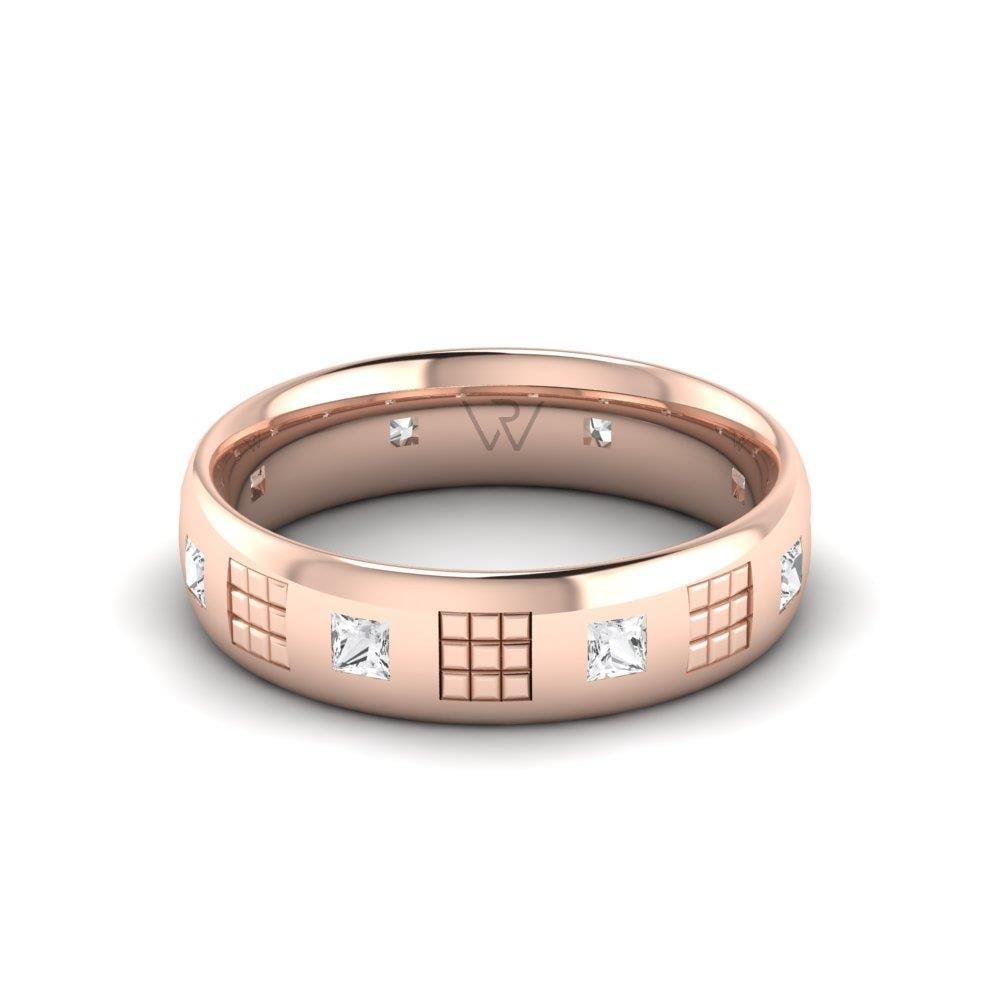 Alliances avec pierres femme Pureglow Or Rose Oxyde de Zirconium