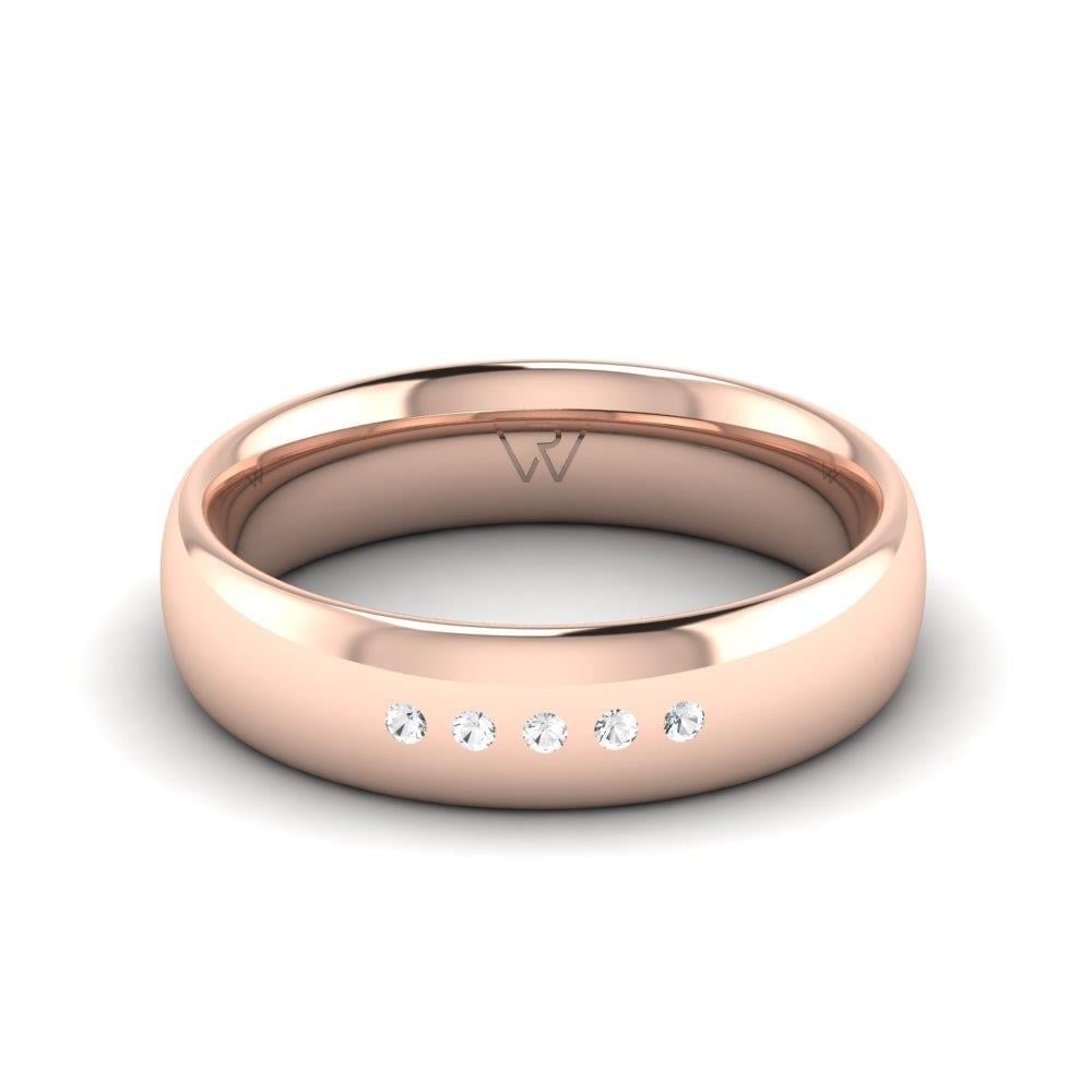 Alliances avec pierres femme PureHearts Or Rose Oxyde de Zirconium